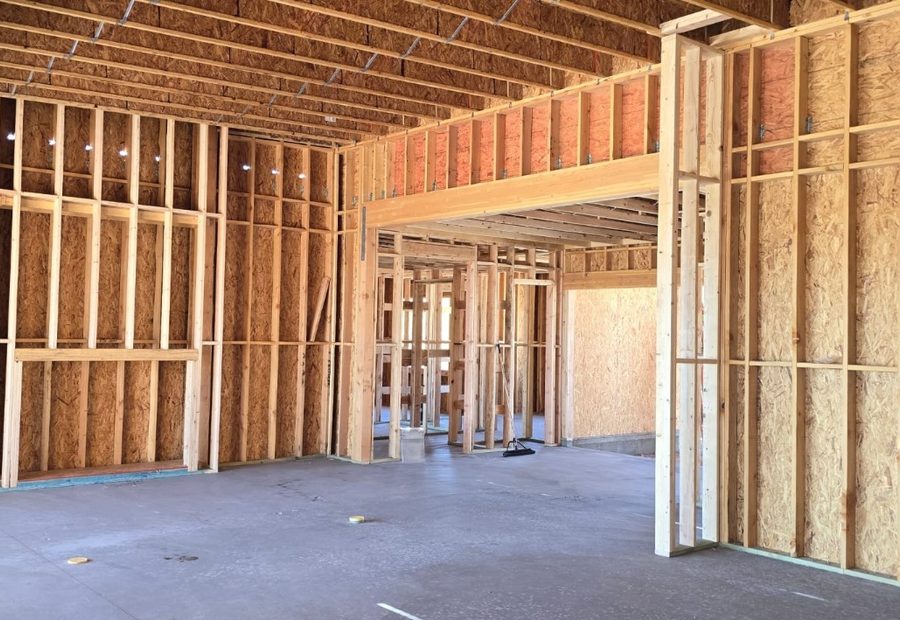 Open floor plan framing