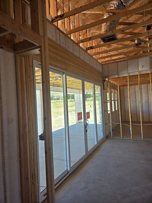 Interior wall framing rough-in