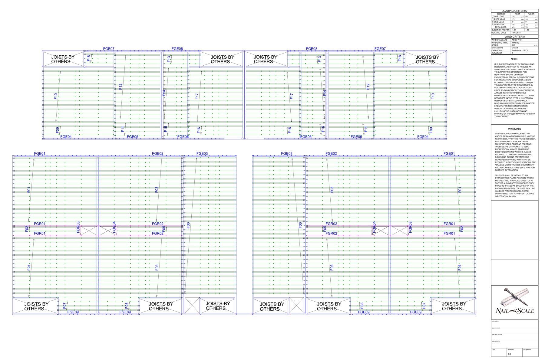 Multi-Family Truss Layout