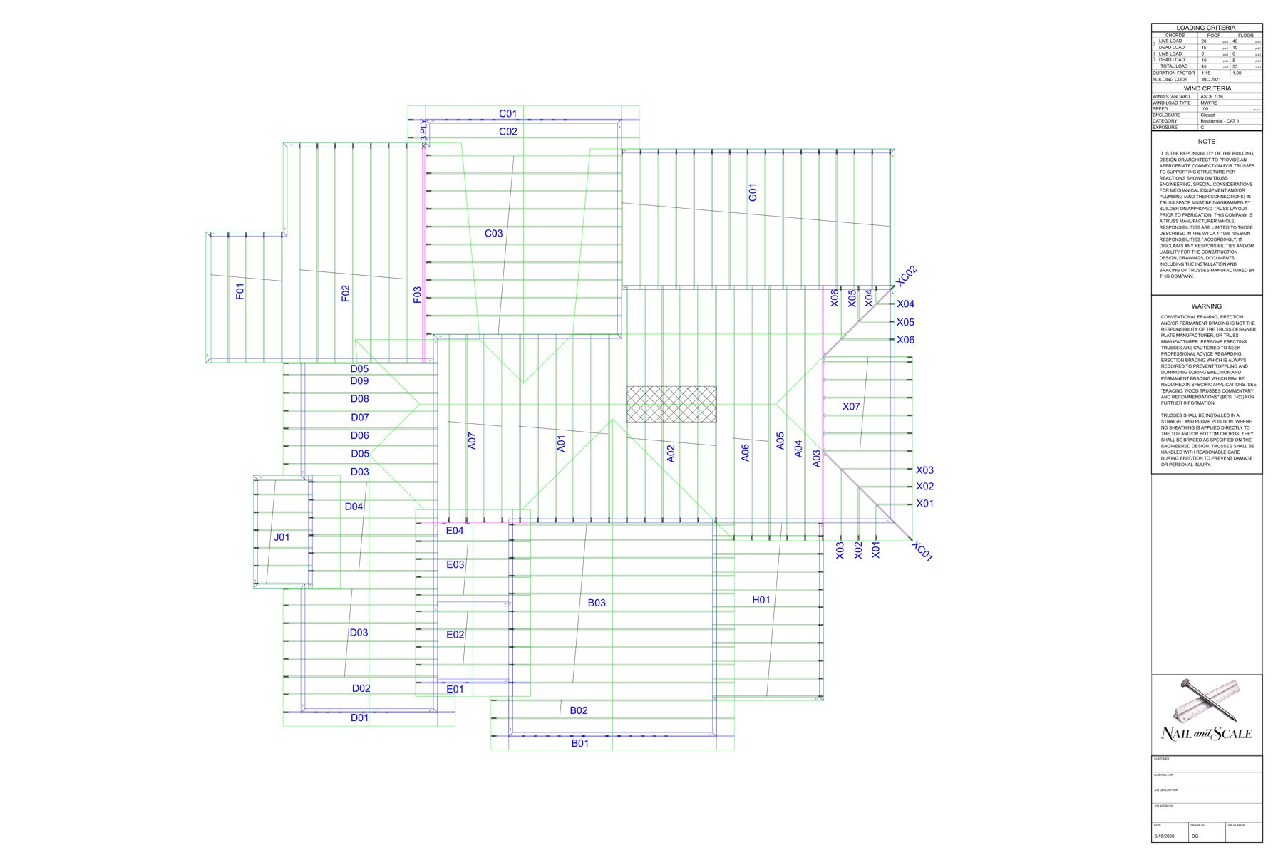 Custom Home Layout Example
